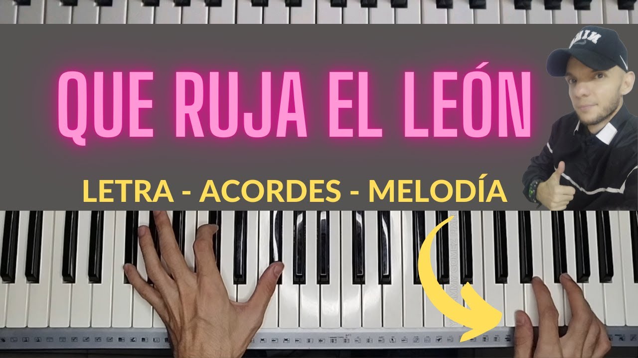 Aprende a tocar esta Adoración - QUE RUJA EL LEÓN - Muy Fácil [Paso a Paso]