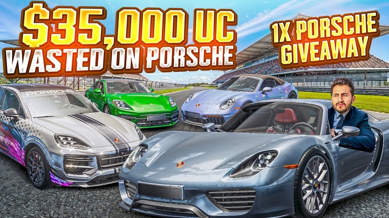 PUBG New Supercar Porsche Speed Drift Opening | 1 Card Give Away | 30000$ UC | MK Gaming