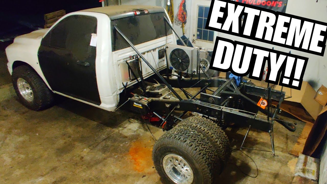 MASSIVE Sled Pulling Hitch For Our Cummins Drag Truck... Sled Pull Conversion Part 2