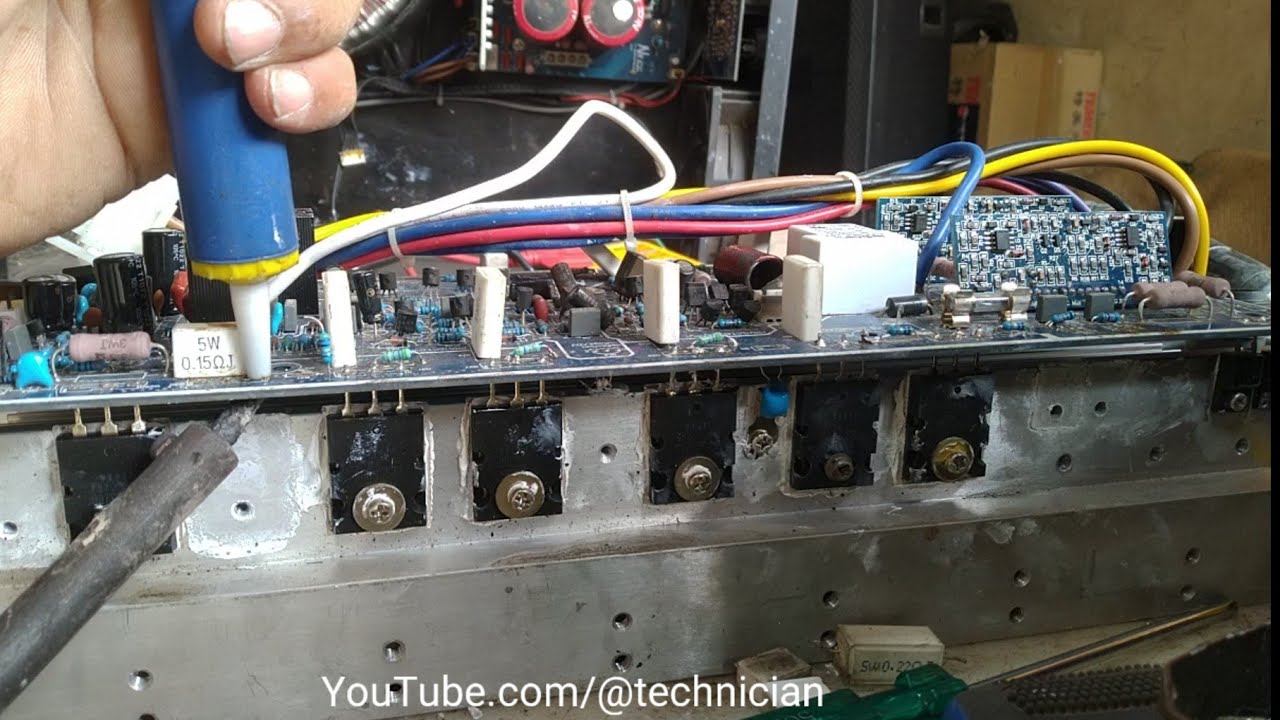 डीजे एम्प्लीफायर रिपेयर डीएक्स 6000 DX 6000 amplifier repair