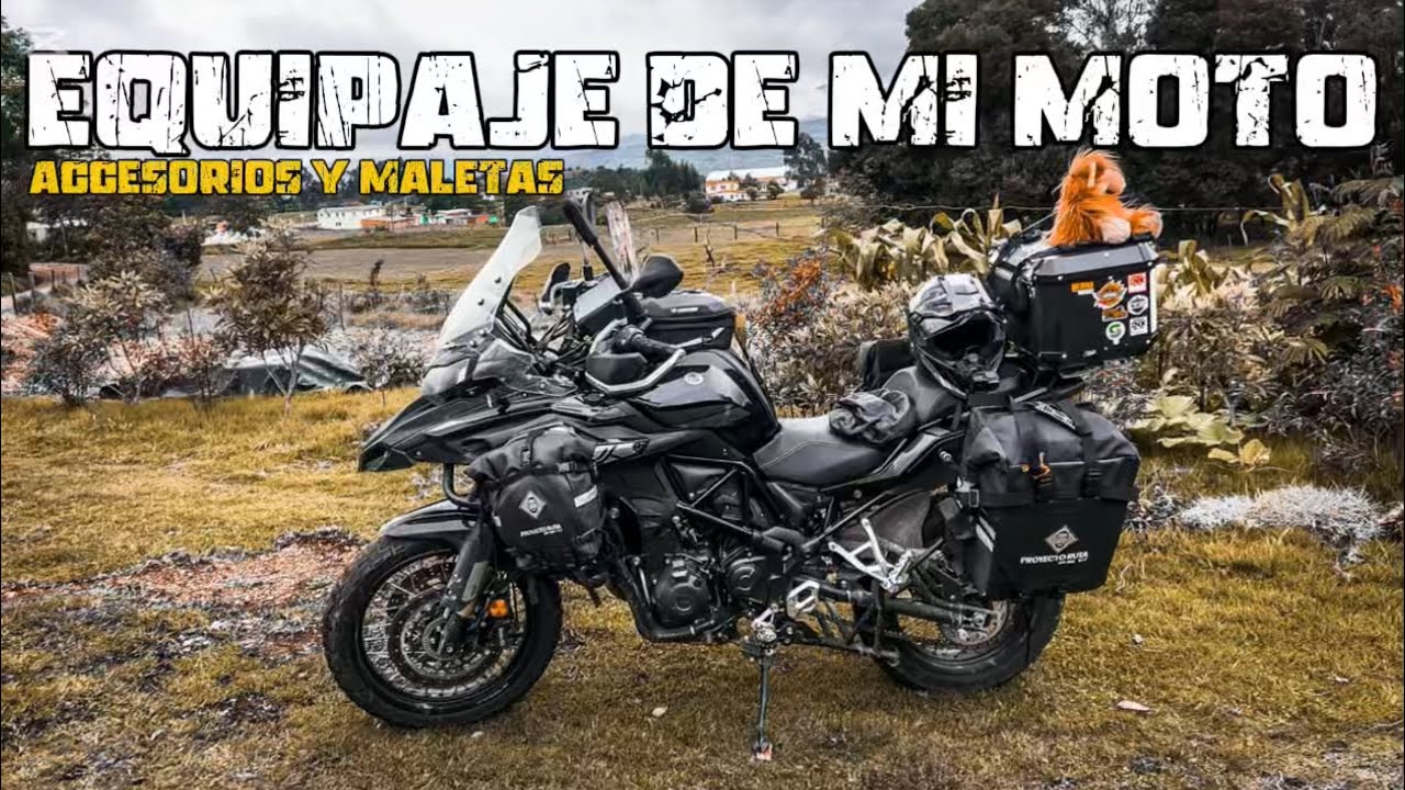 🧳БАГАЖ и АКСЕССУАРЫ моего МОТОЦИКЛА 🏍️ BENELLI TRK 502X для моей поездки по БОЯКЕ - КОЛУМБИЯ 🌵