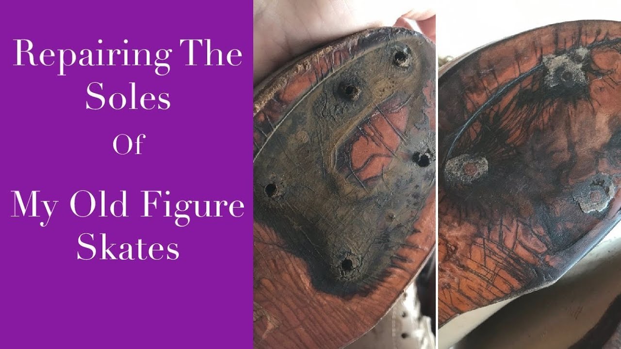 Repairing Figure Skate Soles - Plugging Holes and Snowsealing the Leather