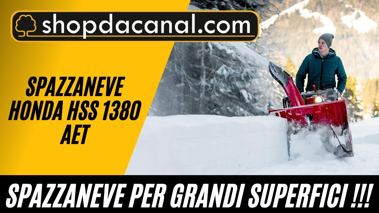 Spazzaneve Honda HSS 1380 AET – Potenza e Precisione per gli Inverni più Duri | Shop Dacanal