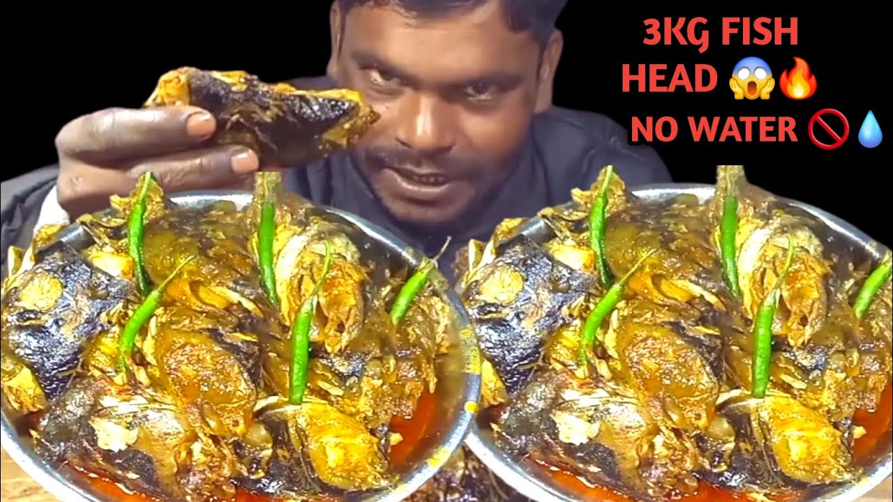 I Ate 3KG Pangas Fish Head Curry 🐟🔥 | Indian ASMR Mukbang Challenge