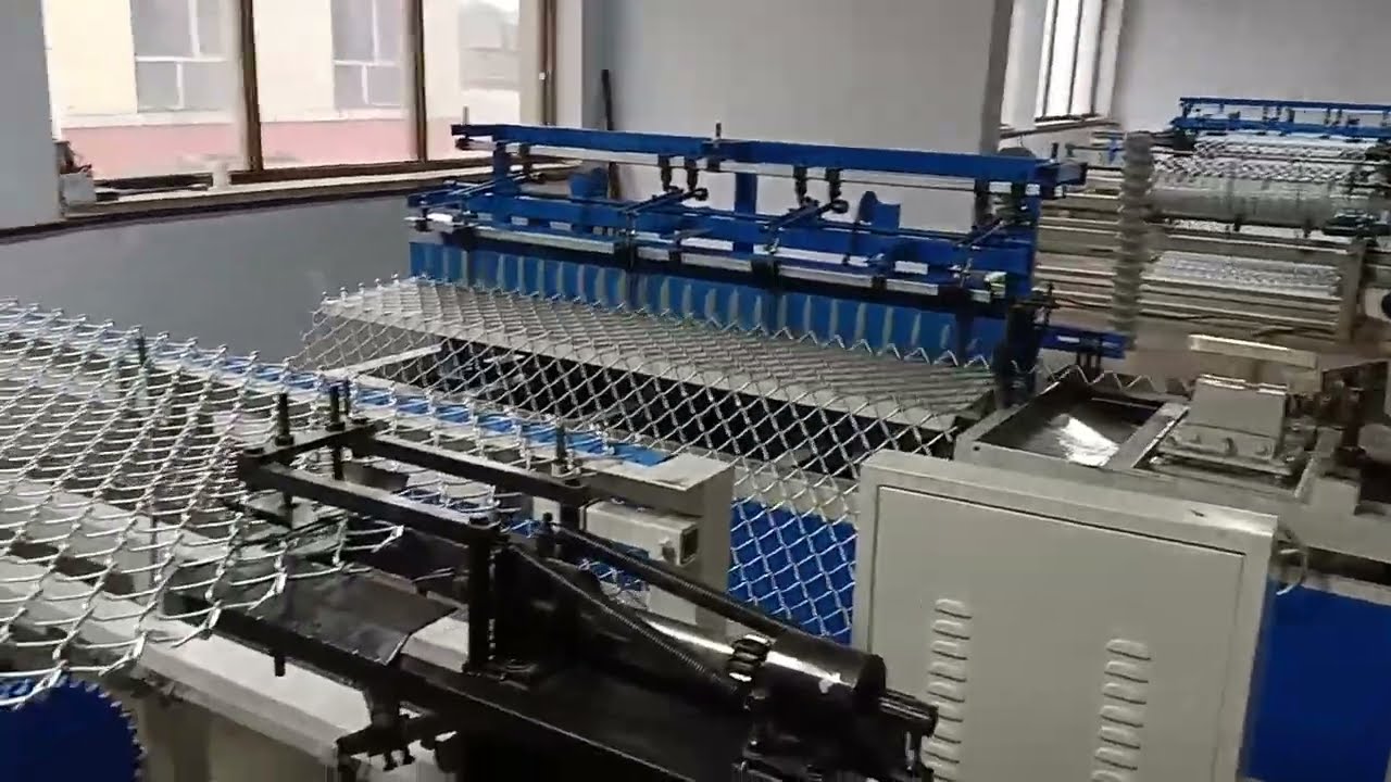 GST single wire fully automatic chain link wire mesh fence making machine professional manufacturer