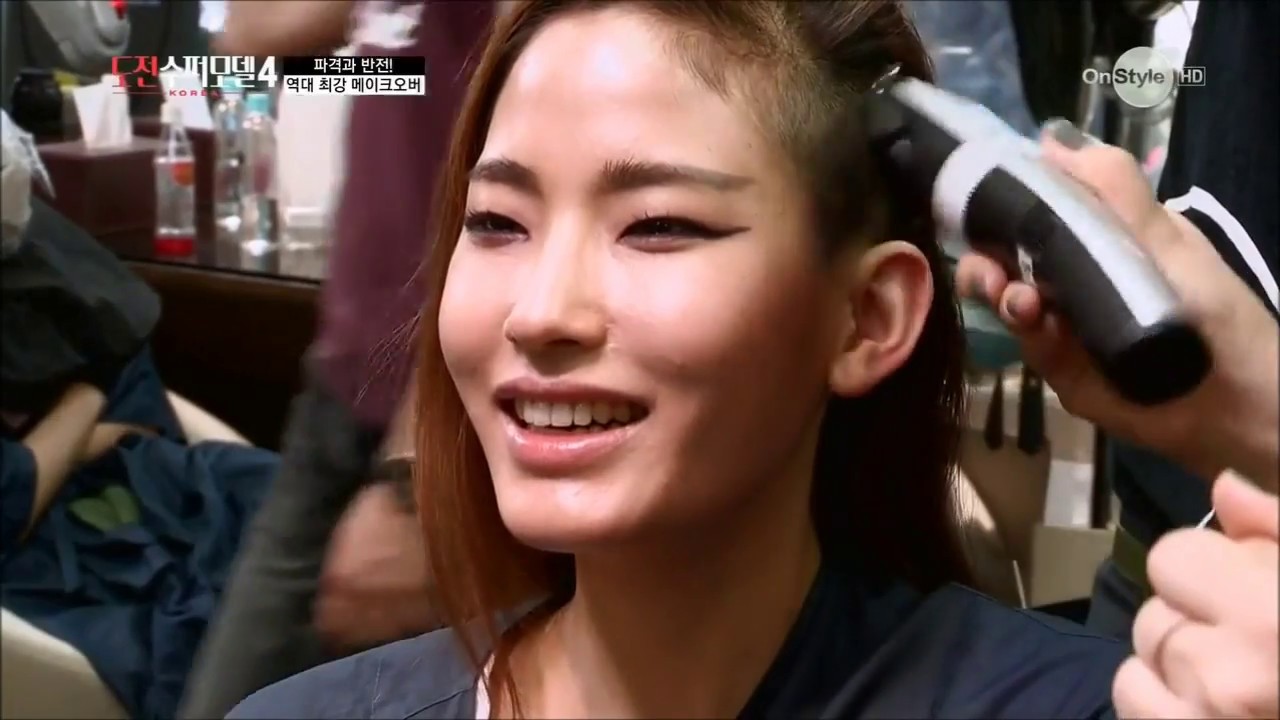 Various girls extreme haircut