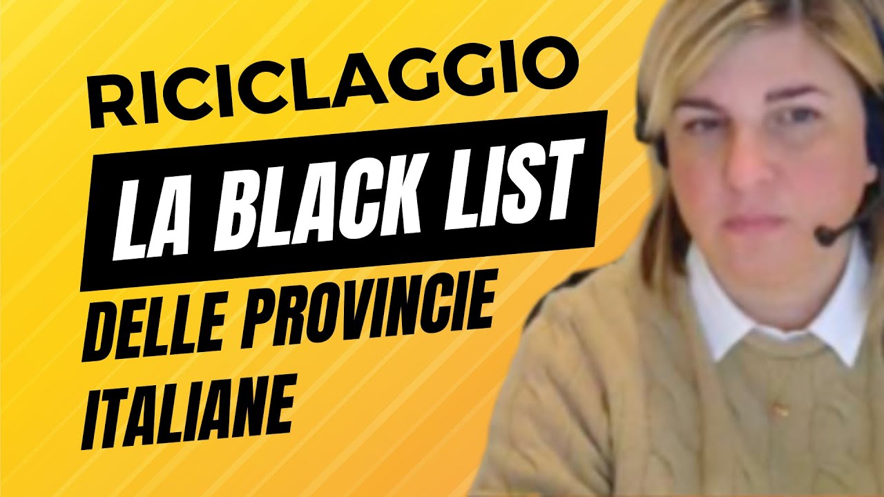 Riciclaggio di denaro sporco: lista delle provincie a rischio alto