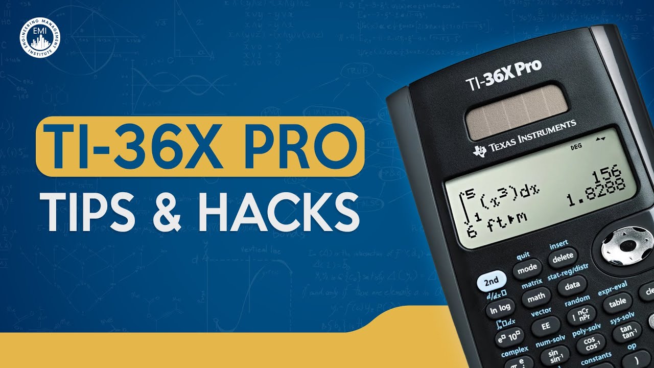 The BEST Calculator for the FE Exam - TI-36X Pro Review