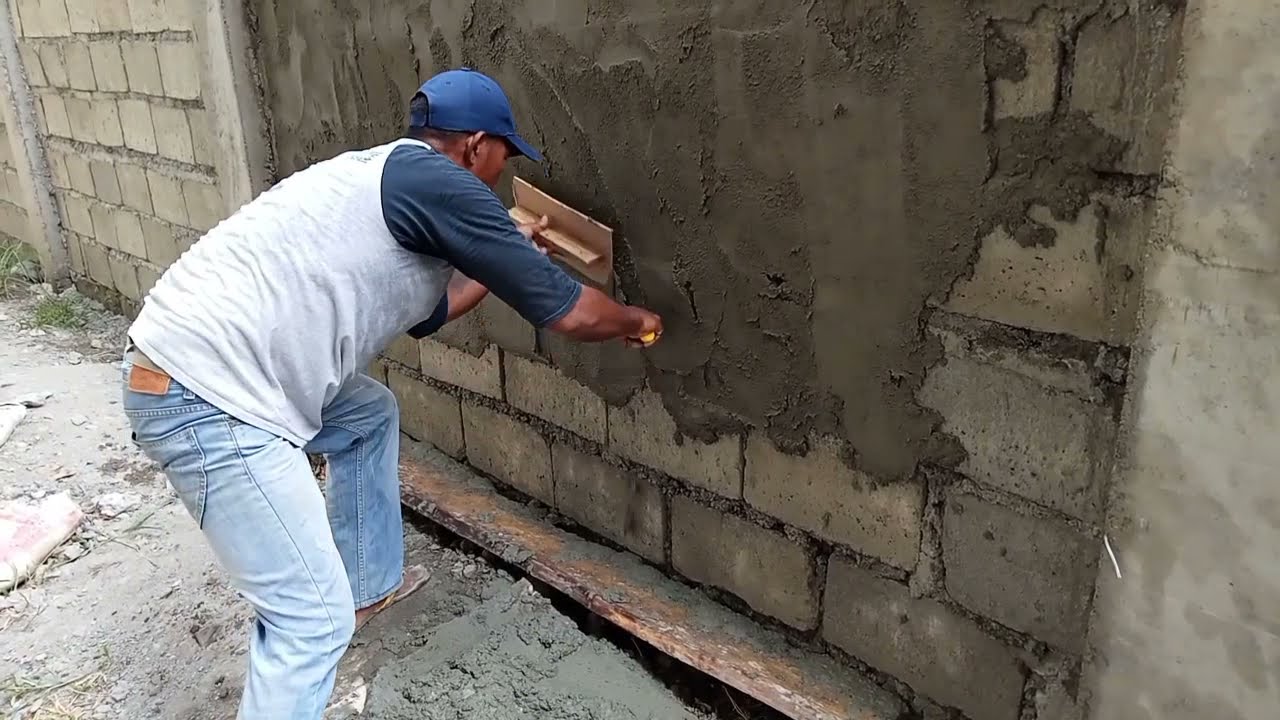 Paraan ng mabilis na palitada o plastering | D.I.Y | nilo petmalu