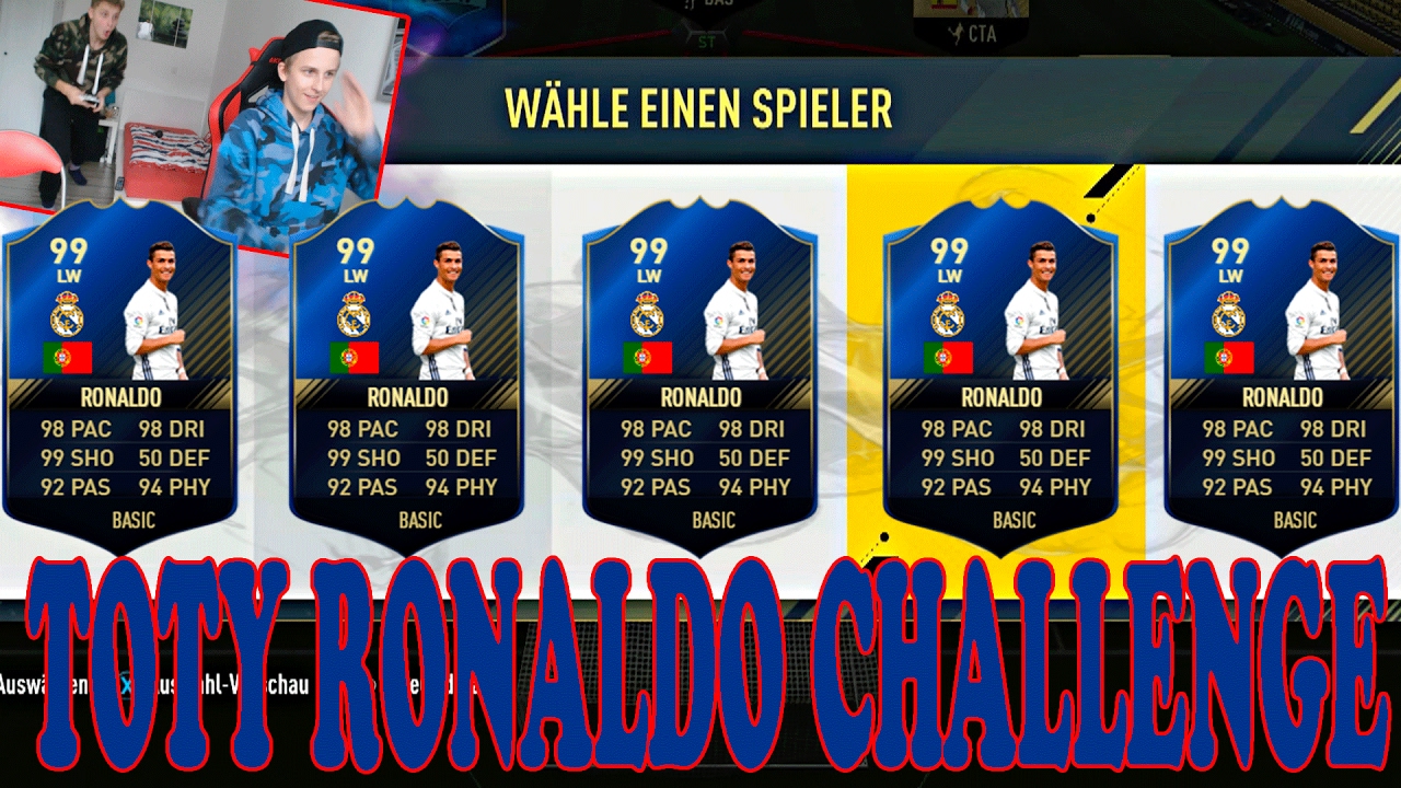 FIFA 17 - FUT DRAFT 99 TOTY RONALDO CHALLENGE! - CLAAS VS FIFAGAMING - (DEUTSCH)