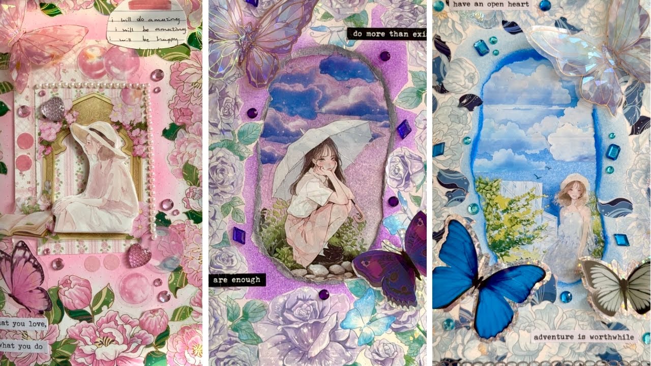 ASMR Journal Compilation #asmr #journaling #scrapbooking #diy #fyp  