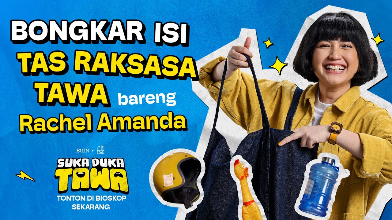 Sehari-hari Bawa Dongkrak?! Intip Isi Tas Rachel Amanda | Suka Duka Tawa Tayang di Bioskop
