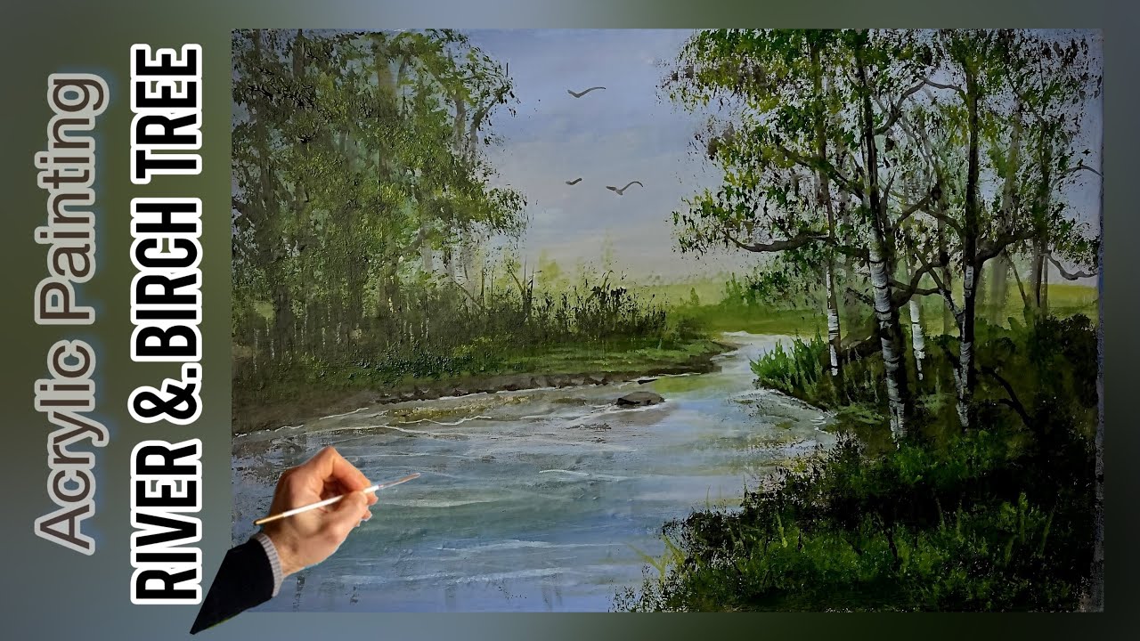 Посмотрите, как шаг за шагом оживает этот пейзаж!