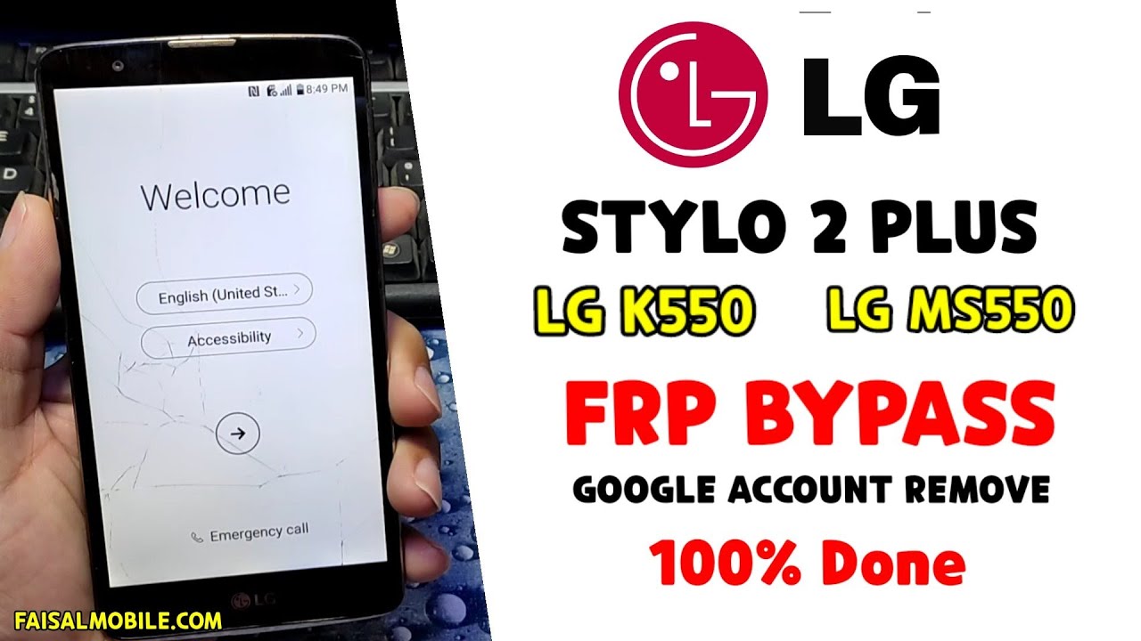 LG Stylo 2 Plus Frp Google Bypass Android 8.0 (LG K550 LG MS550) без ПК, 100% готово