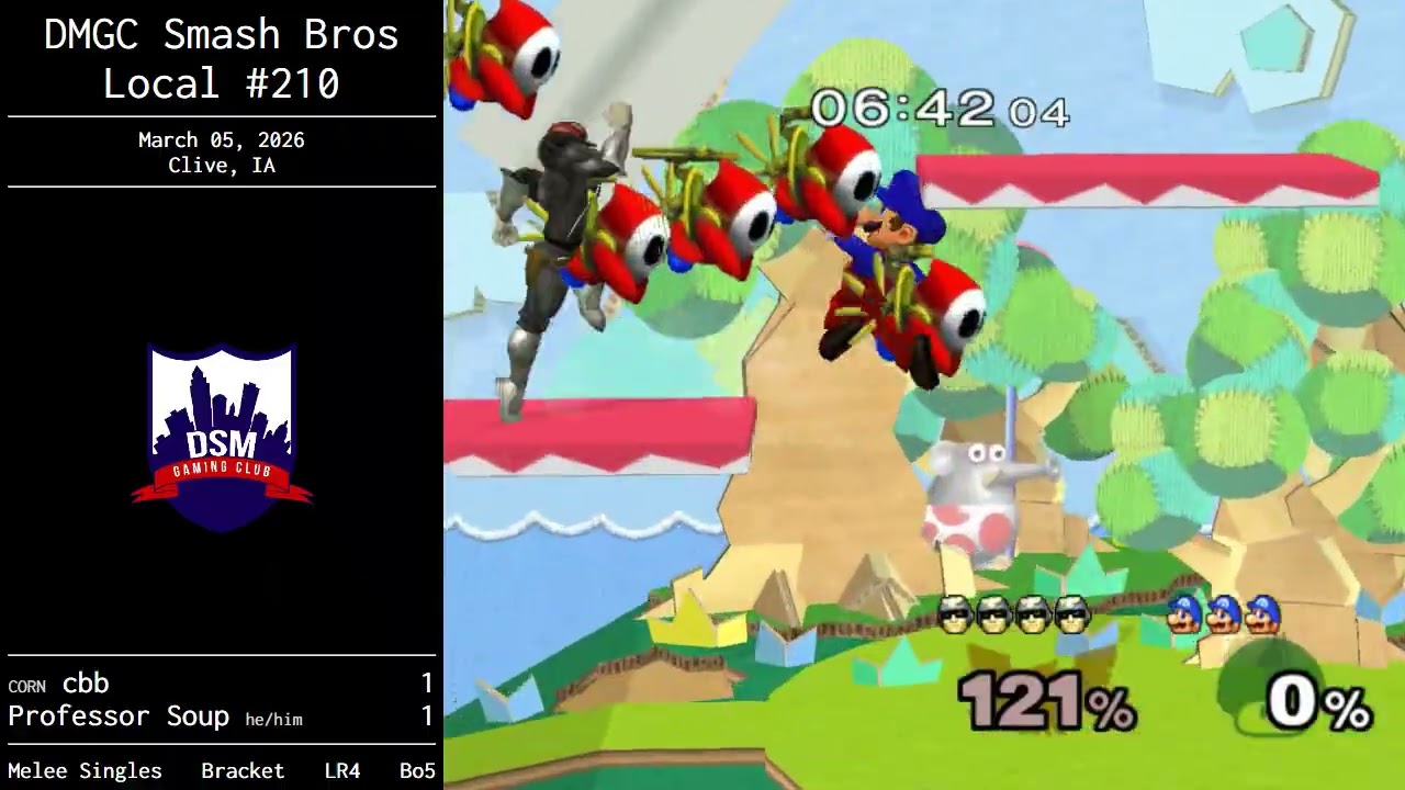 cbb vs Professor Soup – DMGC Smash Bros Local #210 – Losers Round 4