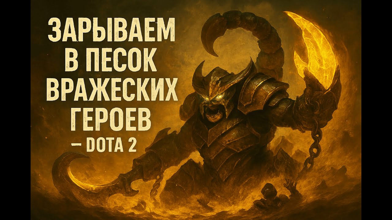 Зарываем в песок вражеских героев - dota 2