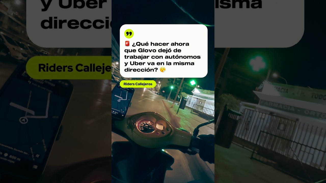 ¿Qué hacer ahora que Glovo dejó de trabajar con autónomos y Uber va en la misma dirección?
