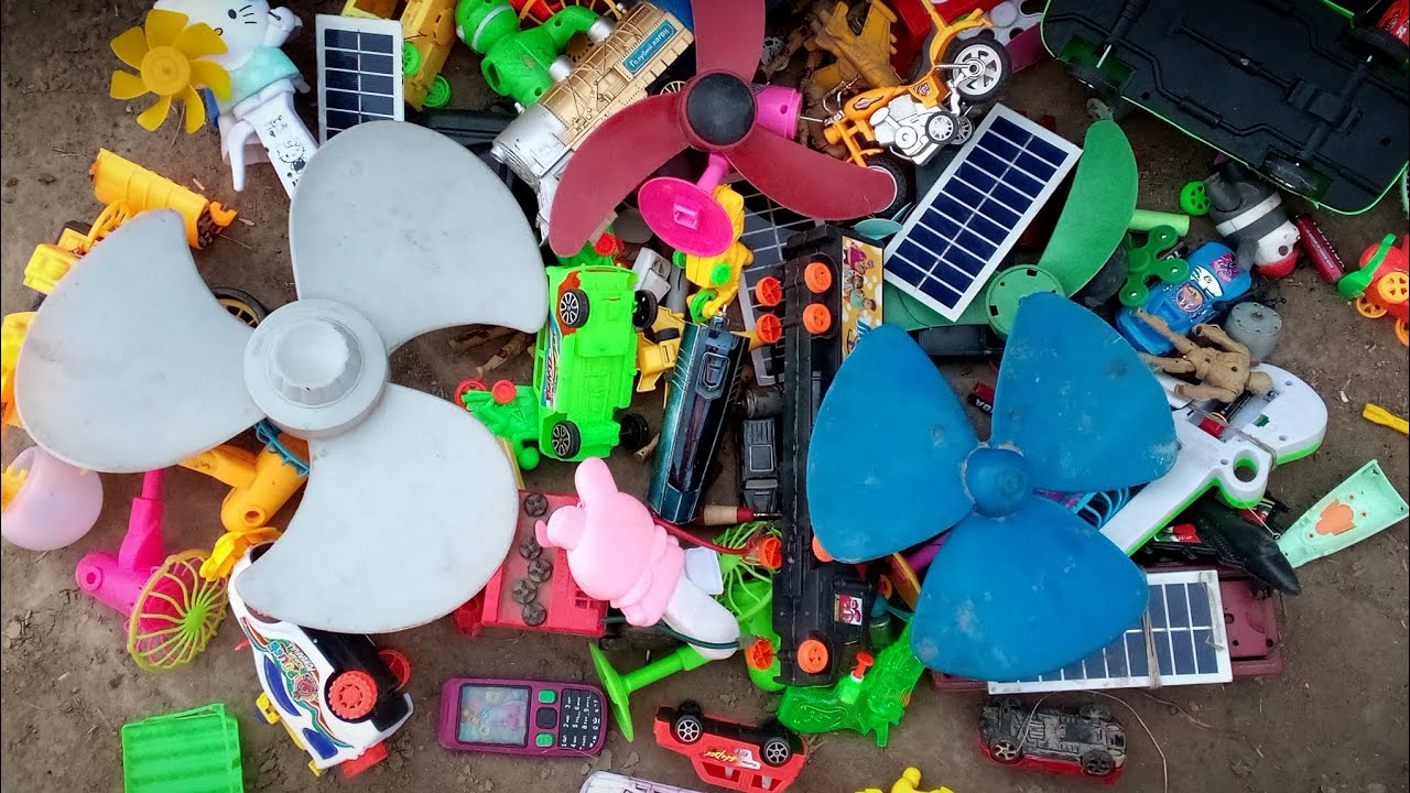 How to make awesome ideas from scrap | breaking and opening toys | DC motor fan 