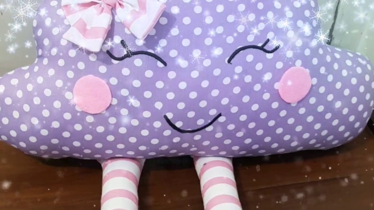 Cara menjahit Bantal awan kaki