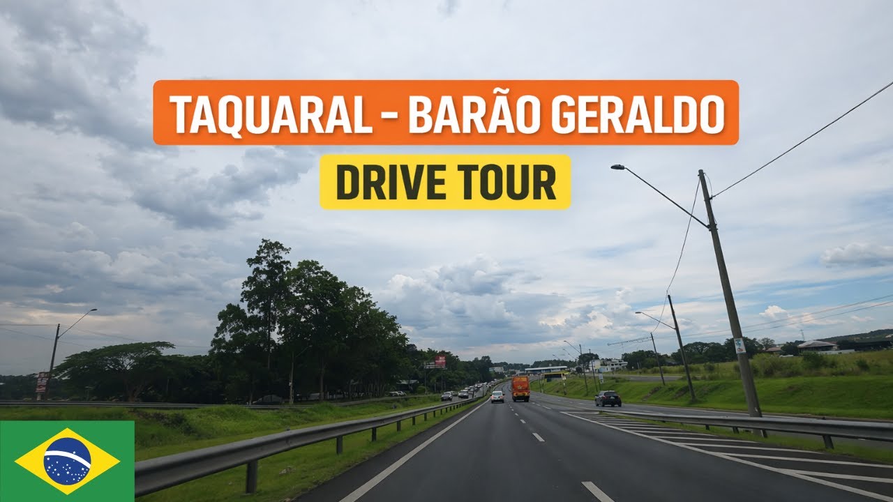 Driving Tour Campinas | Taquaral até Barão Geraldo – som ambiente | Centro Médico de Campinas