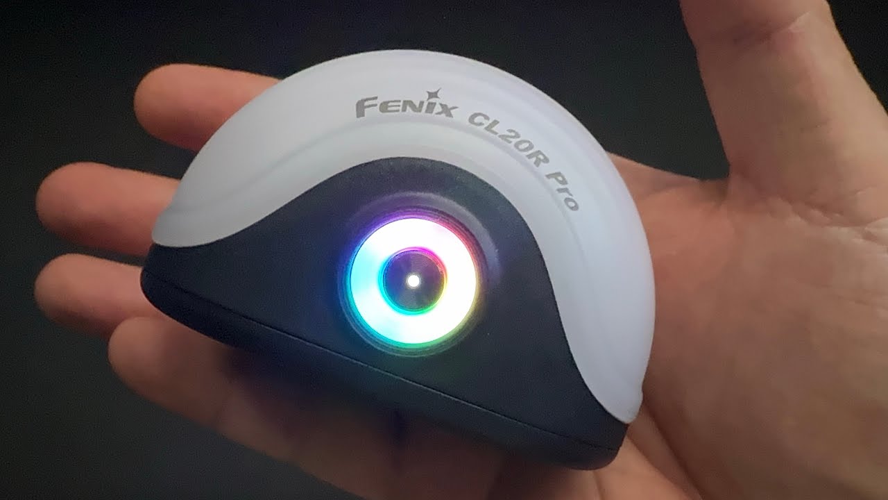 FENIX CL20R PRO BLACK โคมไฟ ทรงหอยทาก ชาจได้ ไฟกว้างสวย กันน้ำด้วย