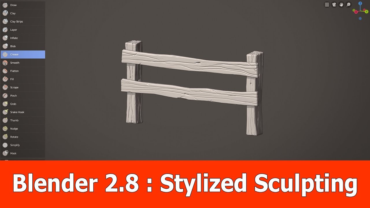 Blender 2.8 Stylized Sculpting for Beginners (with Gaomon S620 tablet)