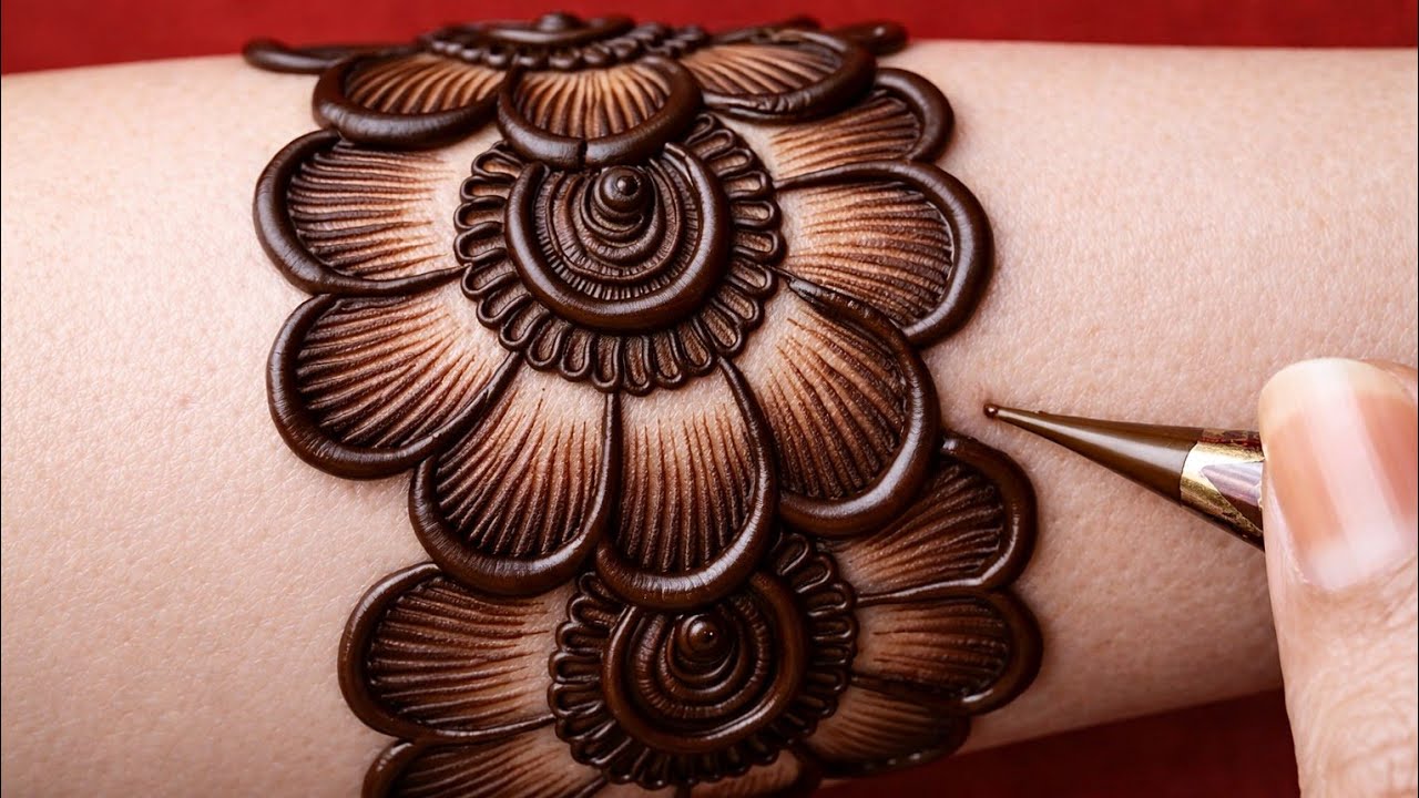 Latest Eid Mehndi Design Step By Step ||Simple Back Hand Mehndi ||Easy Arabic Mehndi Designs 