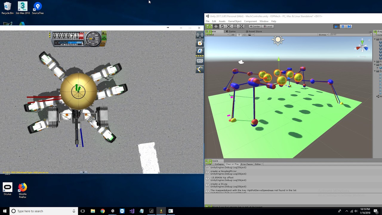 Unity Robotic Controller for Kerbal Space Program