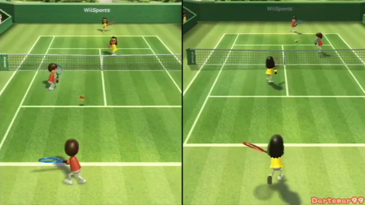 Wii Sports: Tennis - Guest C vs Guest D
