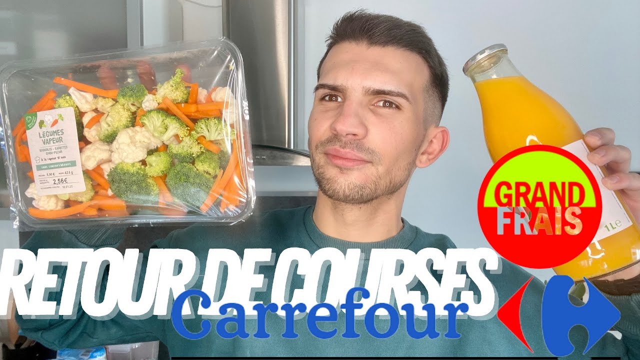 RETOUR DE COURSES : CARREFOUR & GRAND FRAIS, 🥝 Une alimentation plus saine ?! 🤔🤔