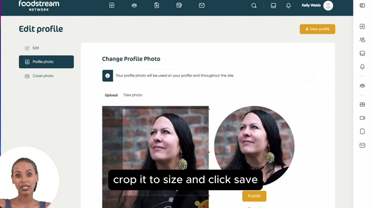 Setting up Your FoodStream Network Personal Profile