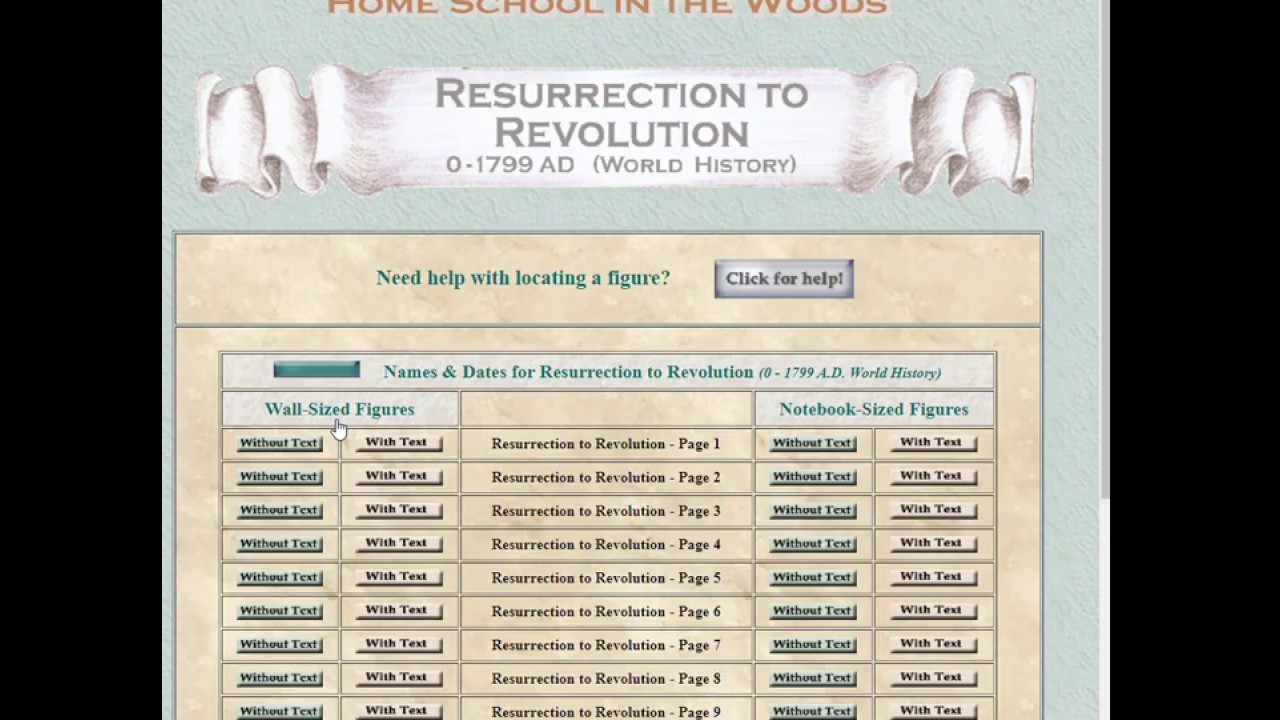 Home School in the Woods Timeline Collection CD 1