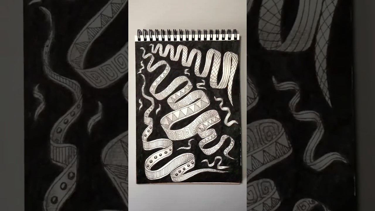 Zentangle Doodle Tutorial ✍️ Satisfying Art Drawing #shorts #drawing #zentangle #doodle #inspiration