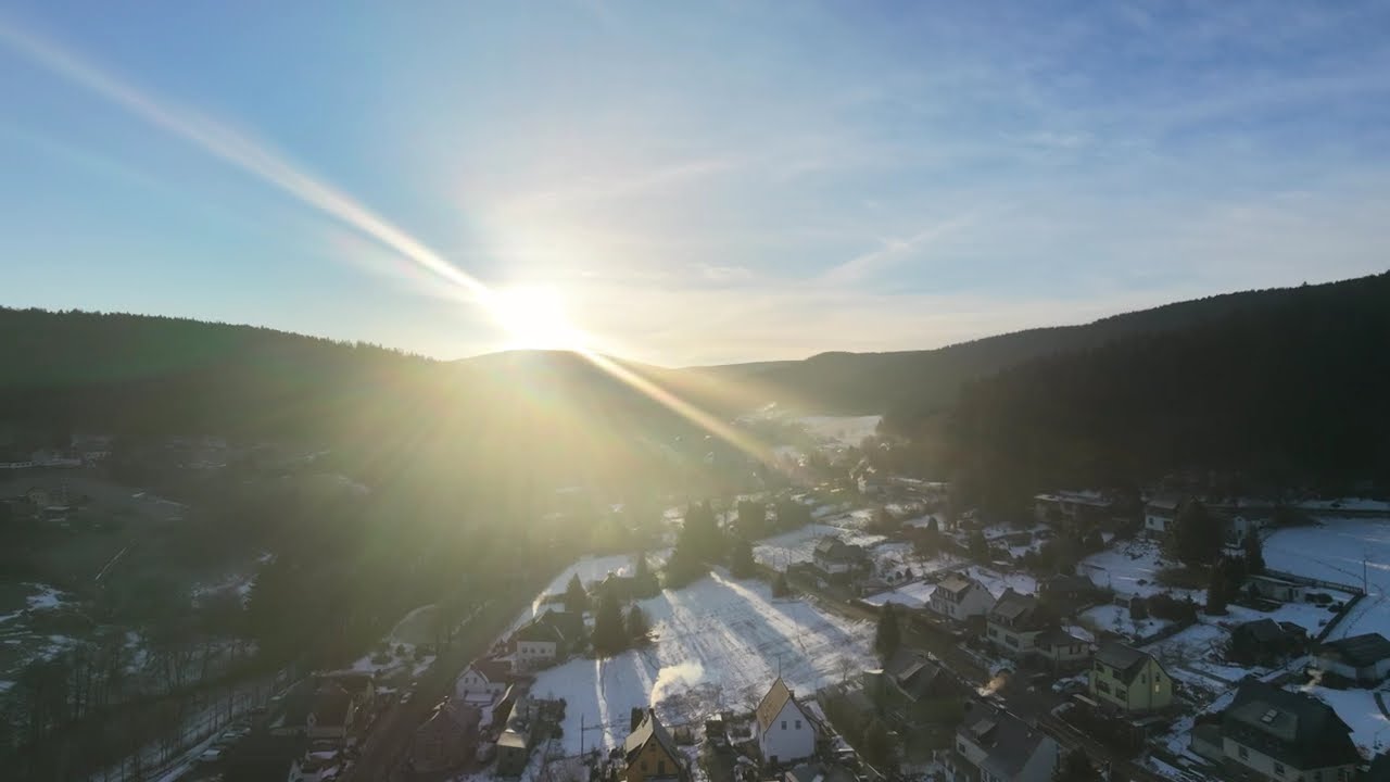Rundflug Breitenbrunn/Rittersgrün 8:00 Uhr / -10 Grad Außentemperatur