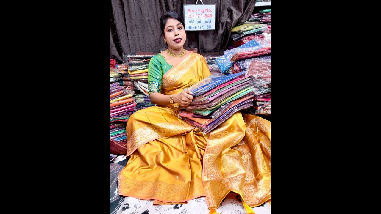 অপেক্ষার অবসান Pure Raw সিল্ক!!!! || 8617714946 #saree #shopping #fashion