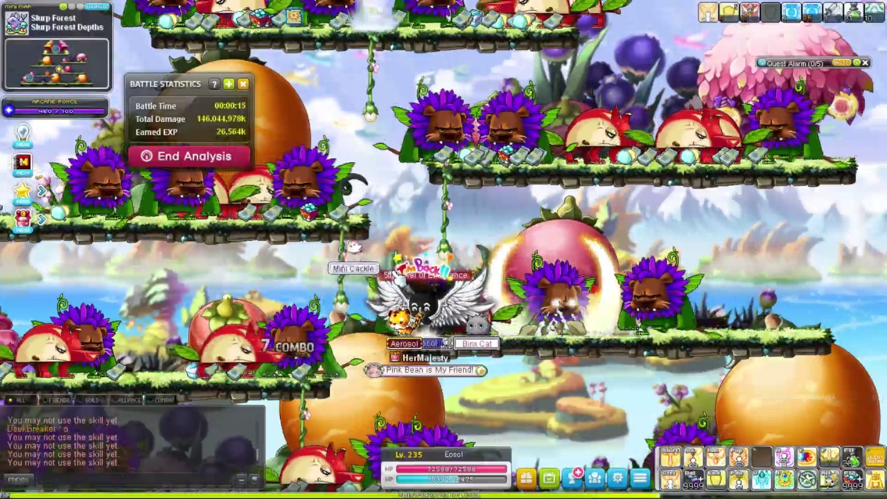 Mihile New 5th Job Skill vs Royal Guard in Mobbing