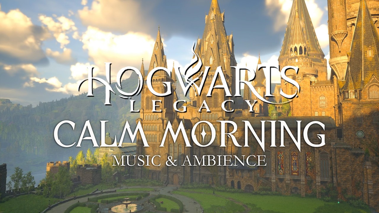 Hogwarts Legacy -  Magical Spring Morning in Hogwarts - Calming Harry Potter Music & Fall Ambience