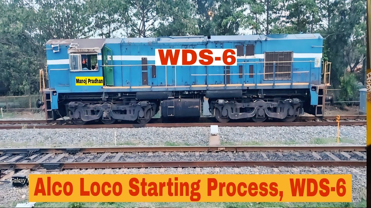 Alco Loco Starting Process WDS-6 And WDS-6 AD Locomotive |  Starting Procedure of WDS6 locomotive