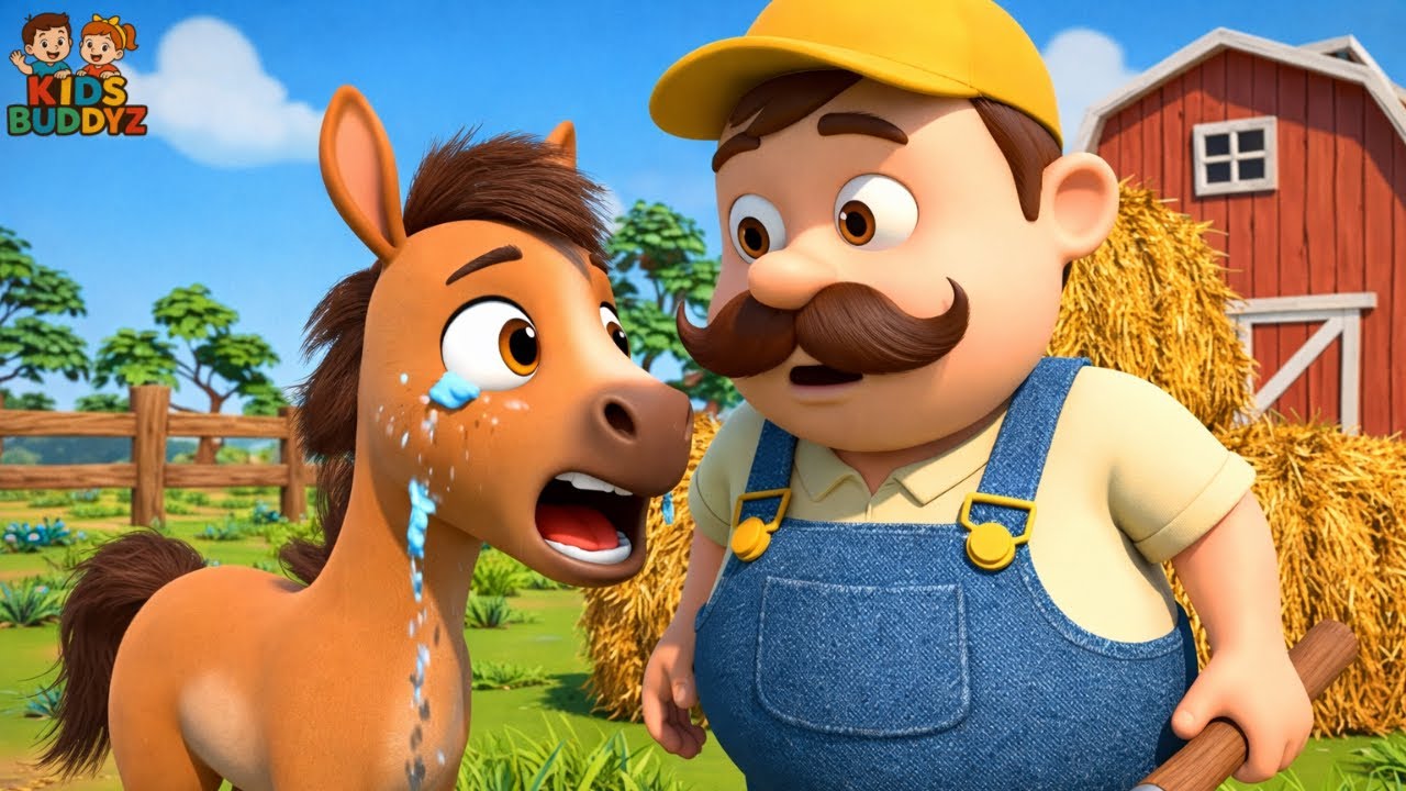 Old Mcdonalds had a farm | Horse Thief Caught! 🚓🐎 | Farmer Happy Ending