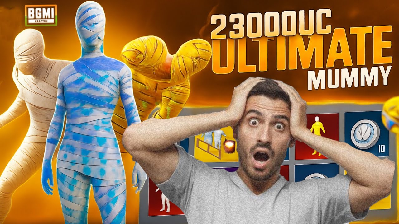 23000$ UC ULTIMATE MUMMY SET IN BGMI😍| LUCKY CRATE OPENING 😭| 30UC LUCK?? GOT ALL ?