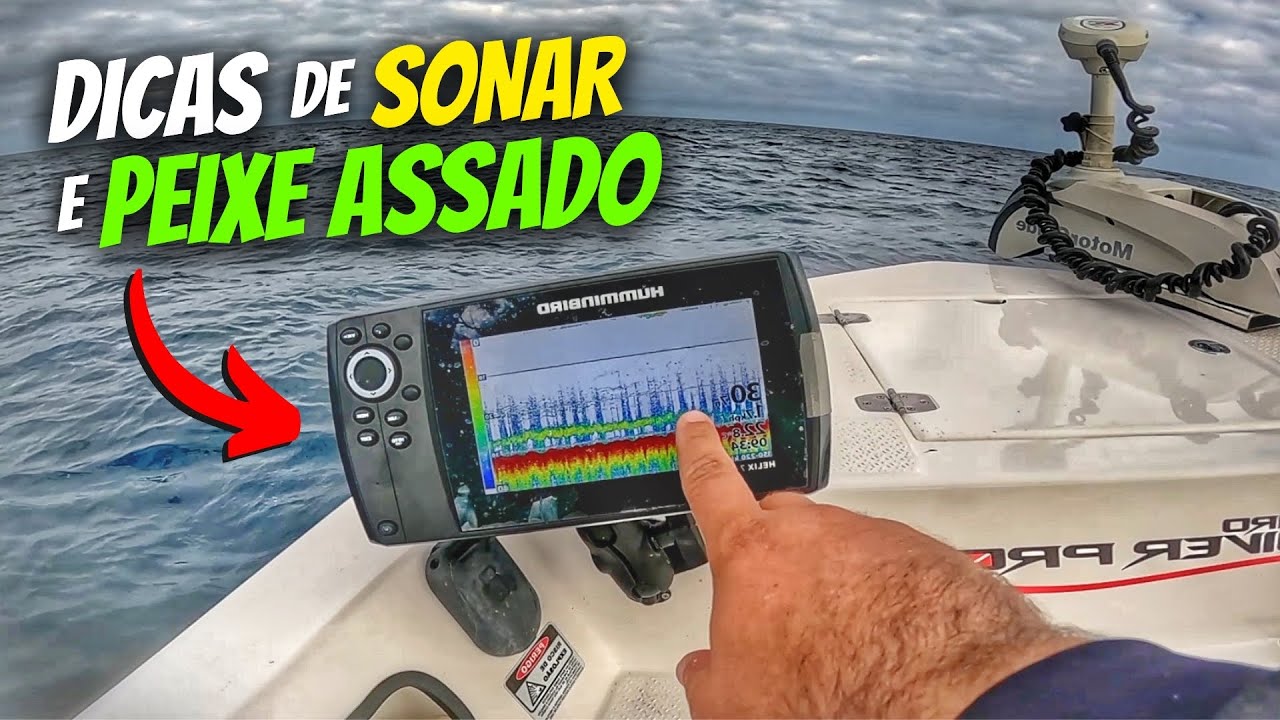 Pt-2 DICAS de SONAR - Pescamos e ASSAMOS os PEIXES em ALTO MAR! Pescaria no INVERNO catch and cook