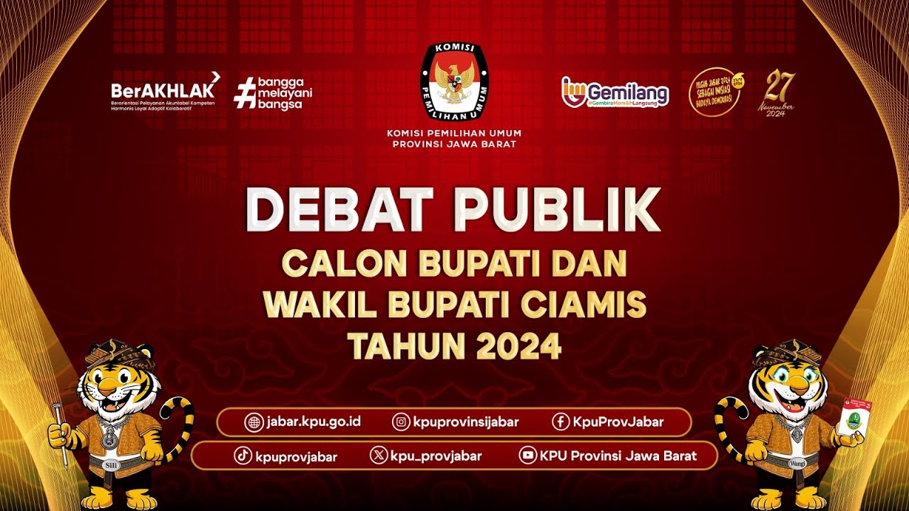 DEBAT PUBLIK CALON BUPATI DAN WAKIL BUPATI KABUPATEN CIAMIS TAHUN 2024