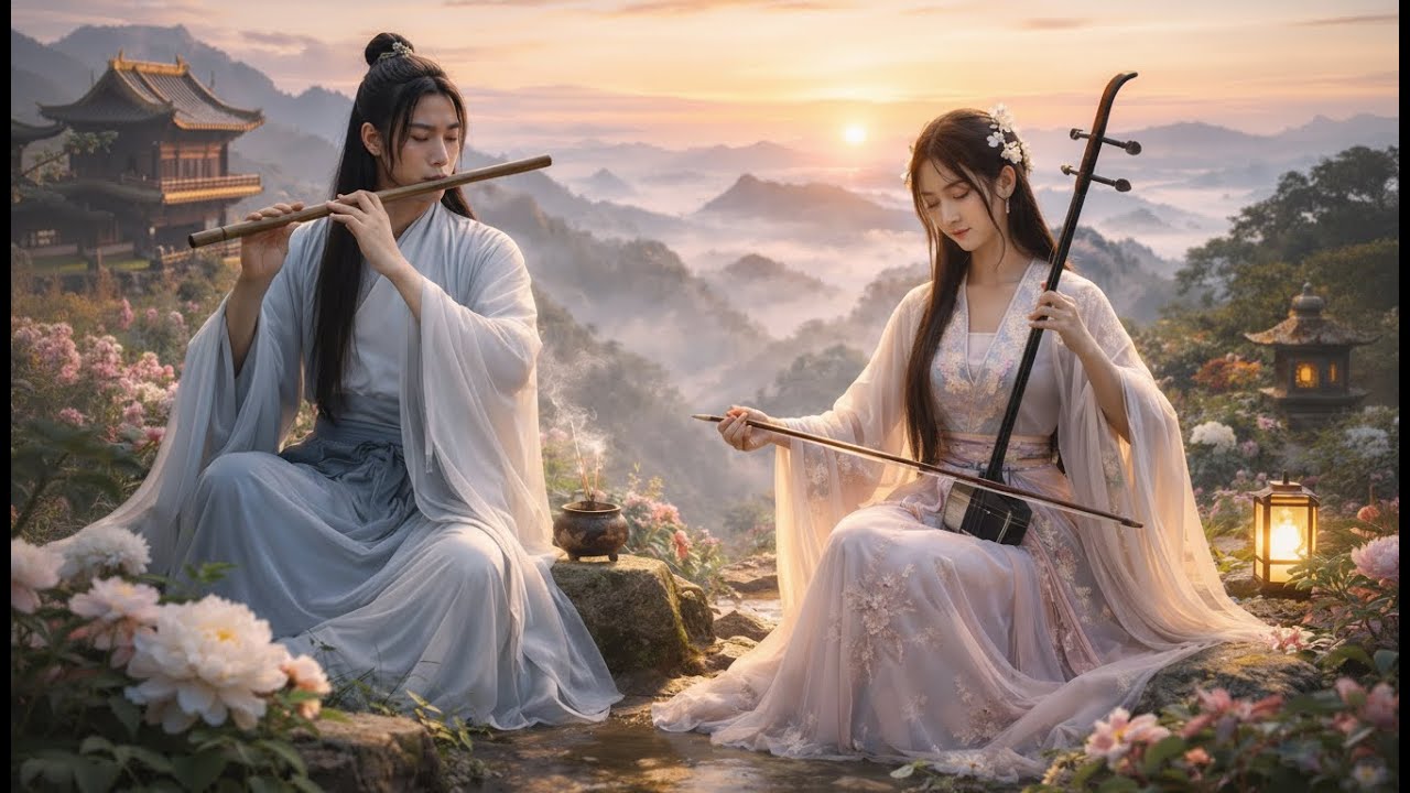 Chinese Zen Music🍃Guzheng, Erhu & Bamboo Flute for relaxation & stress relief