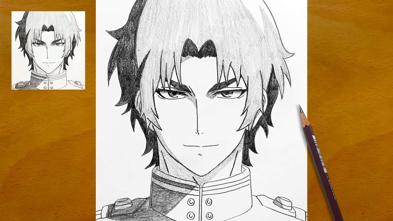 How to draw Guren Ichinose from Owari no Seraph || Easy anime drawing || Guren Ichinose sketch