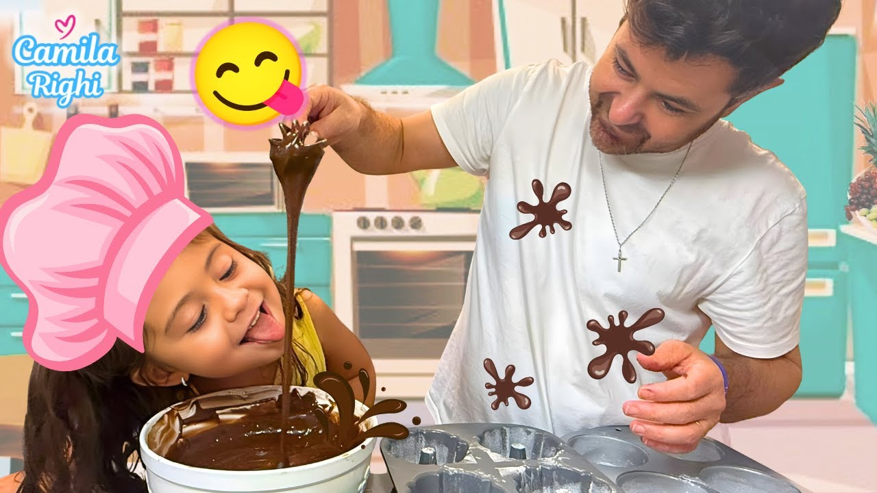 CAMILA É COZINHEIRA POR UM DIA E ENSINA A FAZER BOLO DE CHOCOLATE.