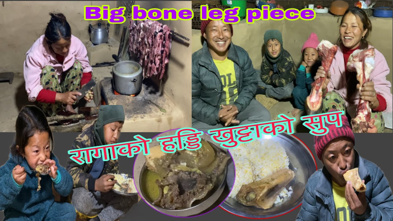 big leg soup of buff. रागाको खुट्टाको सुप @MilanSampangvlog 