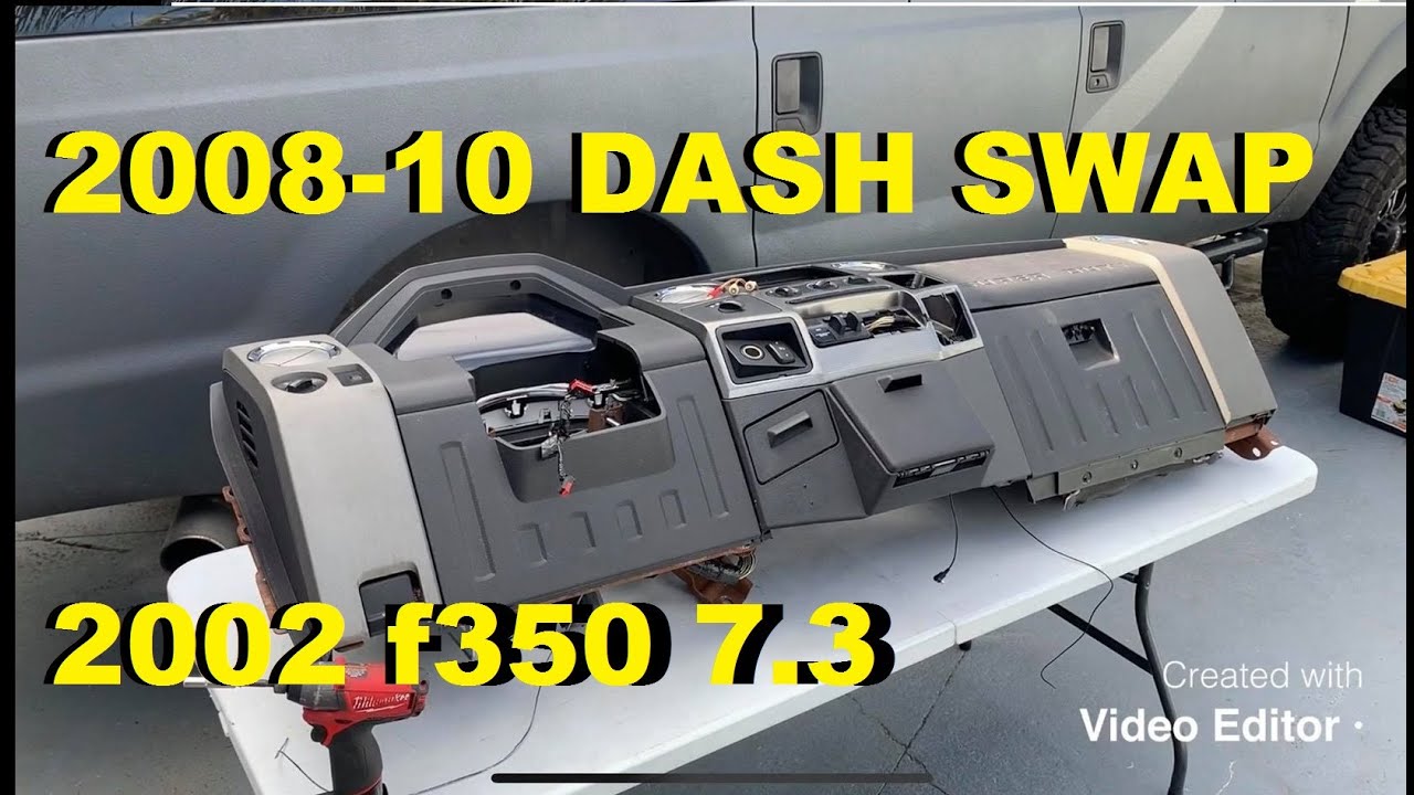 02 7.3L F250 Проект Immokalee Часть 2 08-10 Замена приборной панели