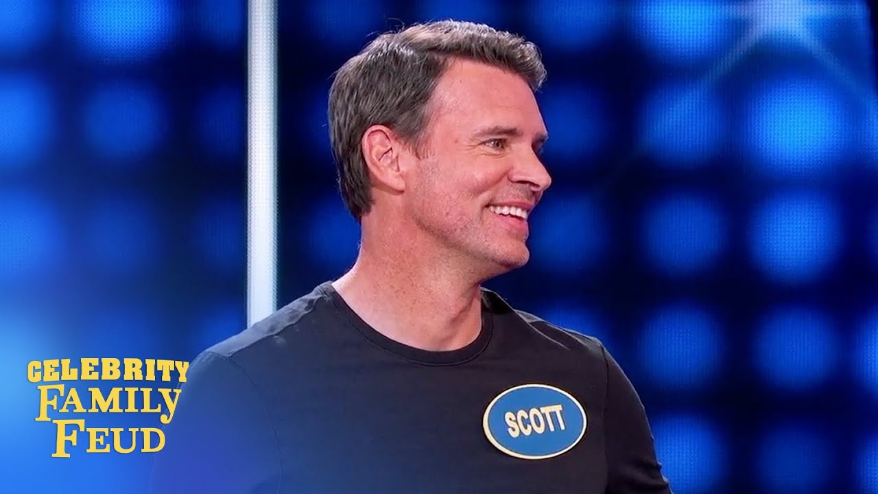 Scott Foley thinks a pregnant man would complain about this! | Celebrity Family Feud