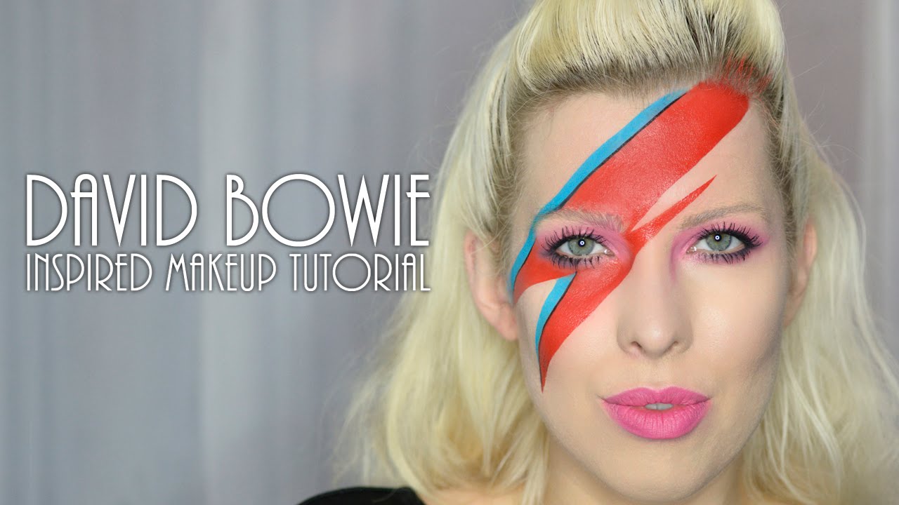 David Bowie inspired Aladdin Sane makeup tutorial