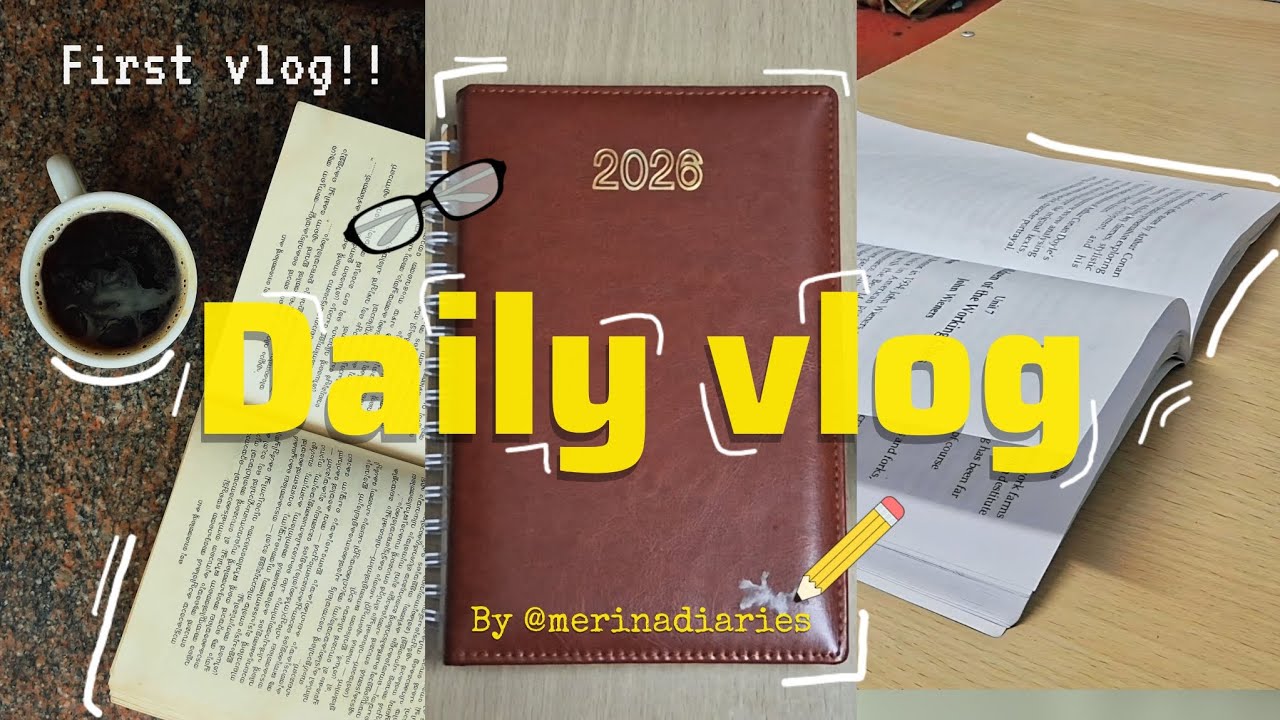 First vlog! 🍋🌺 Daily vlog E1 💌 | studying📚 | coffee☕️ |